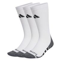 ADIDAS PERFORMANCE Sportinės kojinės 'Performance Grip CLIMACOOL Cushioned Crew 3 Pairs' pilka / juoda / balta