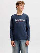 Jack & Jones Junior Marškinėliai 'JJTom' tamsiai mėlyna / nefrito spalva / šviesiai raudona / balta