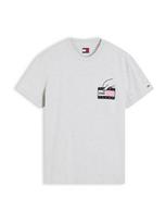 Tommy Jeans Marškinėliai geltona / šviesiai pilka / ryškiai rožinė spalva / juoda