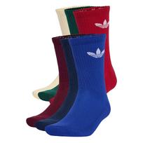 ADIDAS ORIGINALS Kojinės 'Trefoil Cushion' smėlio spalva / mėlyna / tamsiai mėlyna / tamsiai žalia / raudona / vyšninė spalva