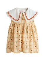 Next Suknelė 'Cath Kidston' ruda (konjako) / šviesiai geltona / žalia / balta