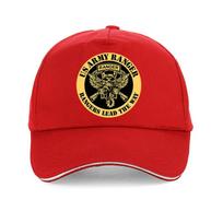 Madinga Šauni Unisex JAV armijos reindžerių beisbolo kepuraitė Unisex Lauko reindžeriai veda kelią skrybėlė nuo saulės reguliuojama Atsitiktinė snapback kepuraitė kaulas red
