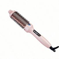 Hair Styling Tool: 2-In-1 Hot Air Brush For Straight/Curly Hair, Voluminous Looks & Perfect Bangs 100V-240V US Plug rožinė