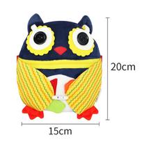 Baby Busy Board Montessori Toys Early Education Plush Cloth Animal Beetle Owl Busy Board Life Skills Training Toys For Children blue