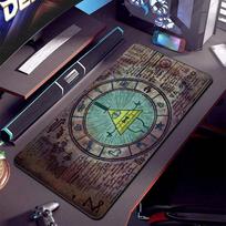 Mous Pad Bill Cipher Desk Mat Xxl Gravity Fall Anime Mouse Pad Desk Protector Mousepad Company Non-slip Table Pads Carpet 80x30 30cmx60cm(11.8x23.6inch) gray