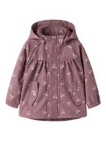 NAME IT Demisezoninė striukė 'NMFALFA08' uogų spalva / balta