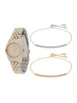 MICHAEL Michael Kors Juvelyrinių dirbinių rinkinys 'Lexington' auksas / sidabrinė / balta