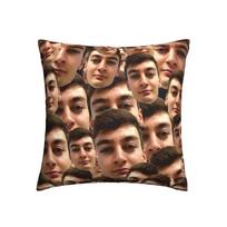F1 Superstar George Russell Square Pillowcase Polyester Two Side Printing Decorative Cushion Cover Floral Pillow Case 45*45Cm 30X30CM beige