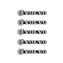 5/10Pcs Car Audio Stereo Speaker Badge Sticker Decal Accessories For Volvo XC90 V90 V60 XC60 V40 S80 S60 S90 C40 XC40 V70 XC70 C NP0 white
