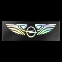 Automobilio logotipo lipdukai, dekoratyvūs, spalvoti, lazeriniai, atspindintys, vandeniui atsparūs, skirti Opel Astra Insignia Mokka Zafira Corsa Vectra Antara Meriva black