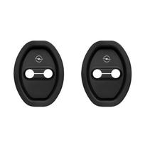 Car Door Lock Buckle Protector Cover Buffer Anti-Rust For Opel Corsa Astra Insignia Vectra Zafira Meriva Mokka Grandland Vivaro Sf6 black