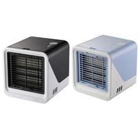 Portable Air Conditioner 500ml 3 Speeds Adjustable USB Mini Air Cooler Desk Cooling Fan for Office Bedroom Blue gray