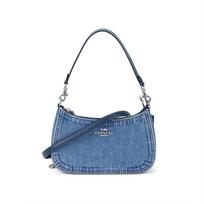 COACH Teri audinio peties rankinė vidutinio dydžio moteriška mėlyna CAK35-SVIN One Size 1 gray