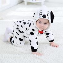 Anime onesie mielas juokingas pižama berniukams mergaitėms Helovino festivalio vakarėlio apranga flanelinis šiltas minkštas kombinezonas 3M(1-4 Months) white