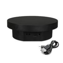 360° Rotating Automatic Rotation Display Table White/Black Rotating  Display Stand  Video 13cm juoda