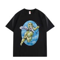 Cherub Shrek Funny Meme T Shirts High Quality Men Women Casual Cotton Short Sleeve T-shirts Su XXL black