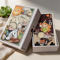 Vintage Rubber Hose Tarot Deck in Rigid Box, 12*7cm 78 Old‑Cartoon Art Tarot Cards Double-embossed įvairiaspalvis
