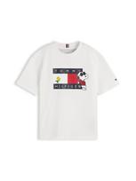 TOMMY HILFIGER Marškinėliai 'PEANUTS' tamsiai mėlyna jūros spalva / geltona / ugnies raudona / balta