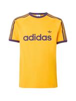 ADIDAS ORIGINALS Marškinėliai 'Ringer' geltona / tamsiai violetinė