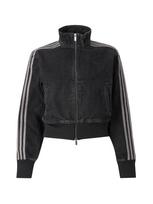 ADIDAS ORIGINALS Demisezoninė striukė 'FIREBIRD' pilka / juodo džinso spalva