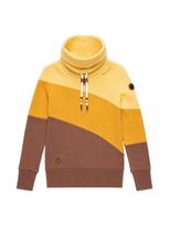 Ragwear Megztinis be užsegimo 'Rumika' ruda / geltona / garstyčių spalva
