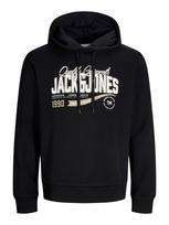 JACK & JONES Megztinis be užsegimo glaisto spalva / juoda / balta