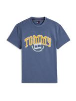 Tommy Jeans Marškinėliai 'CREST ARCH' safyro / šviesiai mėlyna / geltona / balta