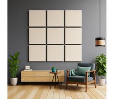 Akustinė panelė SILENCE 58x58 cm kreminė