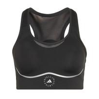 ADIDAS BY STELLA MCCARTNEY Sportinė liemenėlė ' Running High Support Sports' juoda / sidabrinė