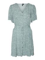VERO MODA Palaidinės tipo suknelė 'VMAlba' pastelinė žalia / balta