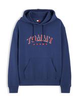Tommy Jeans Megztinis be užsegimo tamsiai mėlyna / šviesiai oranžinė