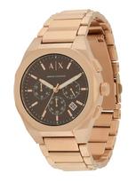ARMANI EXCHANGE Analoginis (įprasto dizaino) laikrodis tamsiai ruda / rožinio aukso spalva