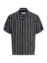 JACK & JONES Marškiniai 'JJEJeff' juoda / balta