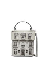 Karl Lagerfeld Rankinė 'Essentials Maison' smėlio spalva / šviesiai pilka / juoda