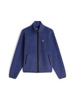 Tommy Jeans Demisezoninė striukė 'Tommy Badge Relaxed Zip-thru' gencijono spalva