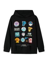NAME IT Megztinis be užsegimo 'NKMJimm Pokemon' azuro spalva / geltona / raudona / juoda