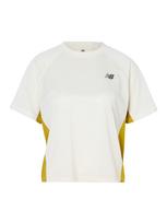 new balance Sportiniai marškinėliai garstyčių spalva / balta