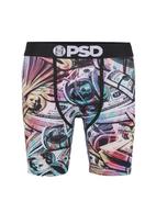 PSD Boxer trumpikės 'Money Chalk' turkio spalva / šviesiai violetinė / abrikosų spalva / juoda