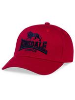 LONSDALE Kepurė 'Salford' tamsiai raudona / juoda