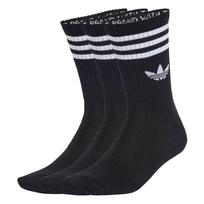 ADIDAS ORIGINALS Kojinės '3-Stripes Crew 3 Pairs' juoda / balta