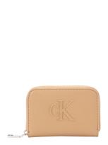 Calvin Klein Piniginė kapučino spalva