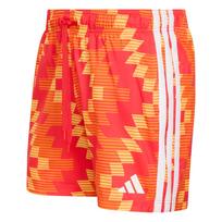 ADIDAS PERFORMANCE Maudymosi šortai 'FB AOP' šviesiai oranžinė / tamsiai oranžinė / oranžinė-raudona / balta