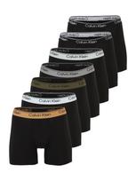 Calvin Klein Underwear Boxer trumpikės šviesiai pilka / alyvuogių spalva / oranžinė / juoda