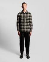 Lyle & Scott Marškiniai ruda / šviesiai pilka / juoda