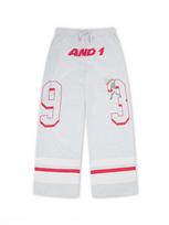 AND1 Kelnės šviesiai pilka / raudona / balta