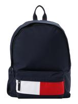 TOMMY HILFIGER Kuprinė 'Essential' tamsiai mėlyna / vyšninė spalva / balta