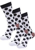 Urban Classics Kojinės 'Polka' ruda / juoda / balta
