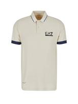 EA7 Emporio Armani Sportiniai marškinėliai 'Golf Pro' glaisto spalva / tamsiai mėlyna / juoda / balta