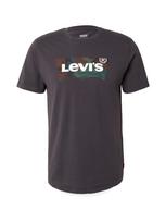 LEVI'S ® Marškinėliai 'Graphic Crewneck Tee' ruda / benzino spalva / juoda / balta