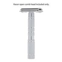 Double Edge Shaving Safety Razor Open Comb Head Men Safety Razor Head Shaving Tool white